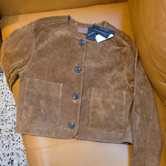 Blank NYC Tan Suede Women's Jacket - Picture 3 of 17